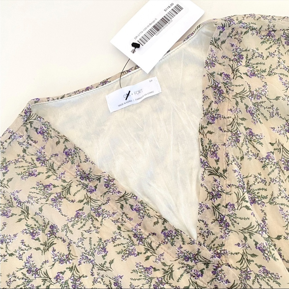 Oak and Fort Midi Floral Dress - Picture 9 of 12